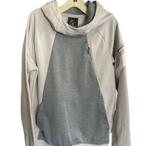 Nike women’s next generation, light, solar flare, heather, gray hoodie s/sm